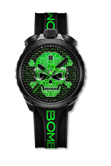 Review Bomberg CYBER SKULL GREEN PACK replica watch